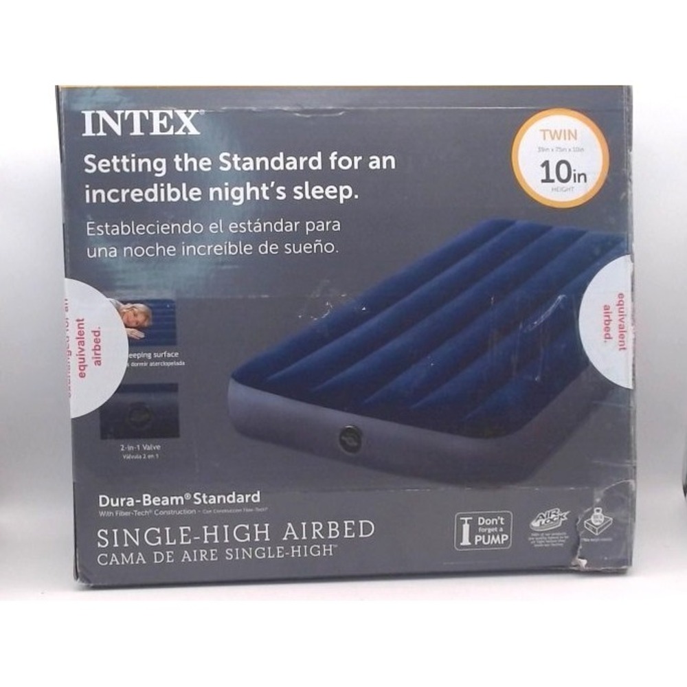 Intex Durabeam 10" Twin Size Air Mattress, BRAND NEW IN BOX